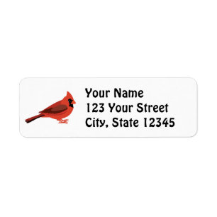 Etiqueta Cardenal de Personalizado hábil