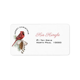 Etiqueta Cardenal navidad, Feliz Navidad