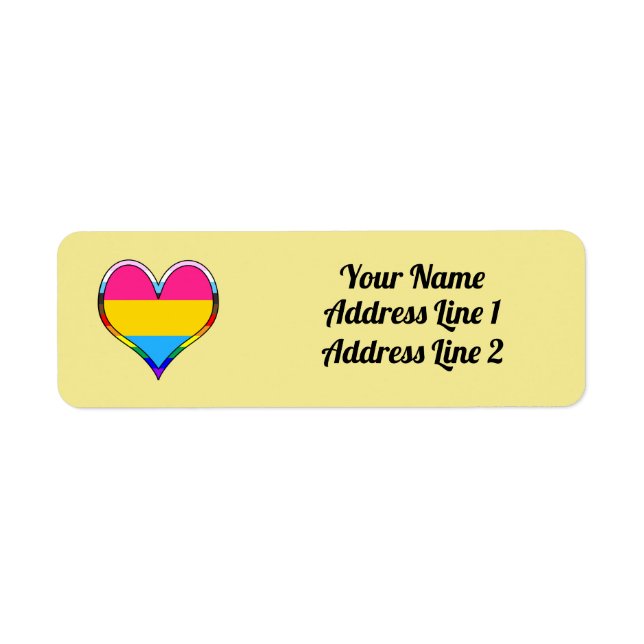 Etiqueta cardíaca del orgullo de pan (Frente)