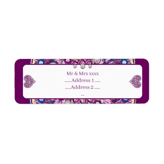 Etiqueta Cardinal red Rosace (Frente)