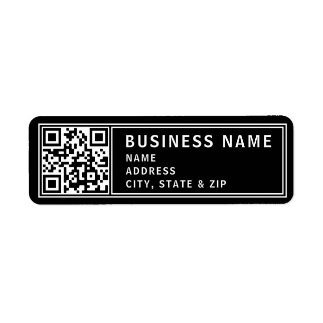 Etiqueta Carga tu propio código QR | Dirección de devolució (Frente)