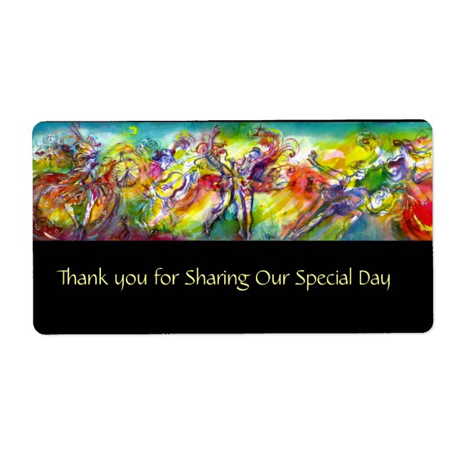 Etiqueta CARNAVAL ITALIANO / Danza, música, teatro (Frente)