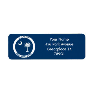 Etiqueta Carolina del Sur Bandera Personal del Estado de Pa