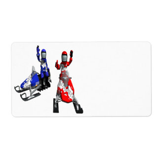 Etiqueta Carrera Snowmobile