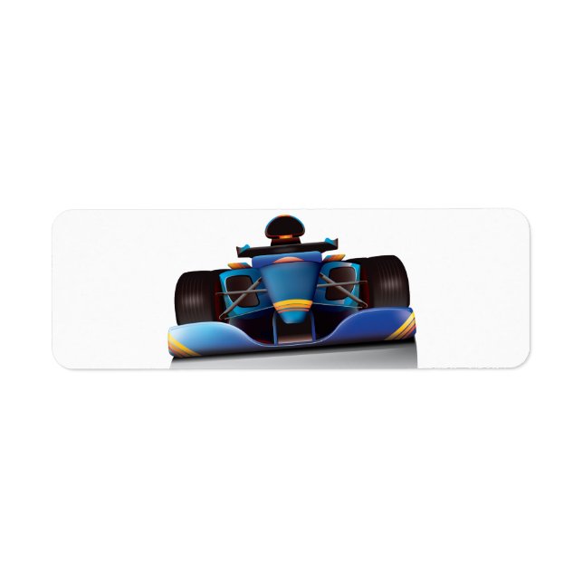 Etiqueta Carreras azul (Frente)