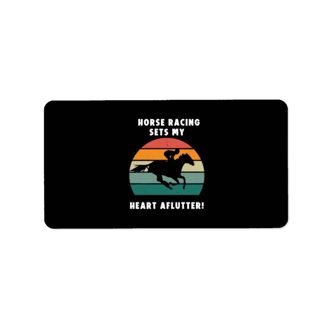 Etiqueta Carreras de caballos (Frente)