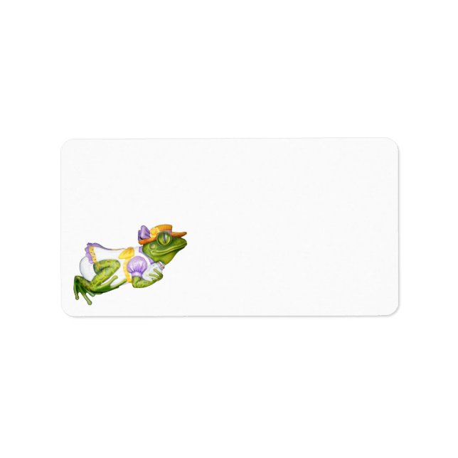 Etiqueta Carrusel Animal Frog Photo Paper Stationery (Frente)
