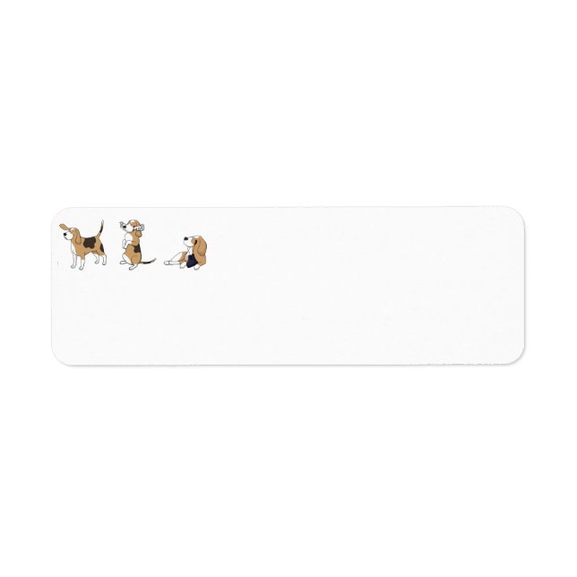 Etiqueta carta de treeing walker coonhound 2 (Frente)