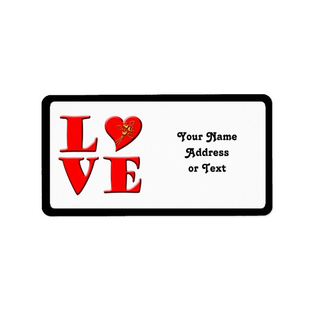 ETIQUETA CARTAS DE AMOR ( L ♥ VE) (Frente)