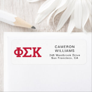 Etiqueta Cartas de Phi Sigma Kappa
