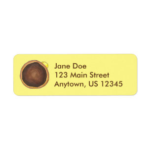 Etiqueta Cárteles de nuez de maní de Boston Donut