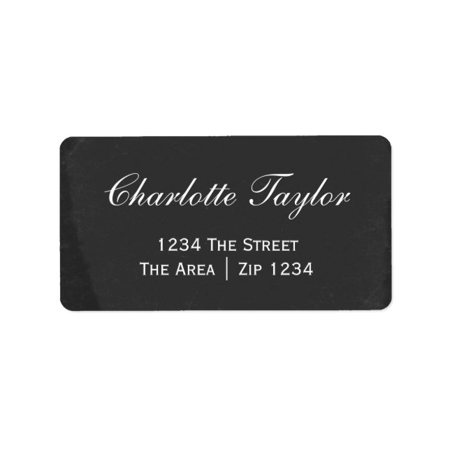 Etiqueta Cartucho Con Texto Blanco (Frente)