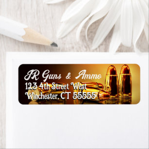 Etiqueta Cartuchos dorados modernos