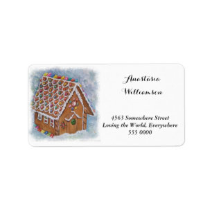 ETIQUETA CASA GINGERBREAD XMAS
