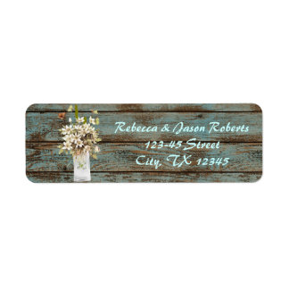 Etiqueta casamiento rústico en el campo de la madera de gra