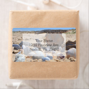 Etiqueta Casas de mar en la playa por Shirley Taylor