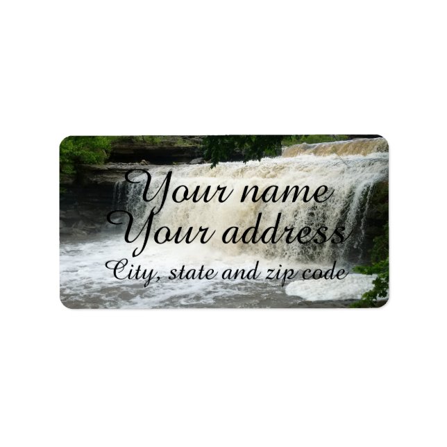 Etiqueta Cascada (Frente)