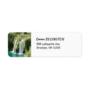 Etiqueta Cascadas en el Parque Nacional de Plitvice - Croac