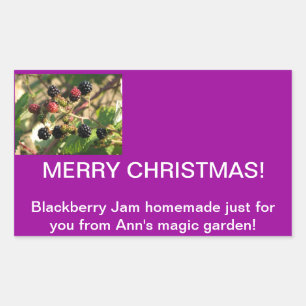 Etiqueta casera de Blackberry Jam