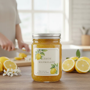 Etiqueta casera de limón marmalade personalizado