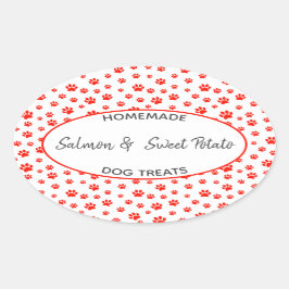 Etiqueta casera para el tratamiento de perros