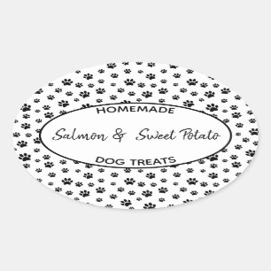 Etiqueta casera para el tratamiento de perros