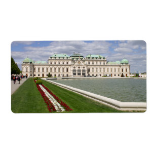 Etiqueta Castillo Belvedere, Viena Austria