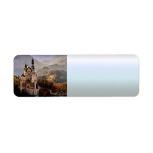 Etiqueta Castillo de Neuschwanstein Alemania