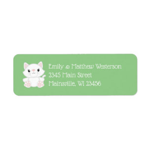 Etiqueta Cat Baby Shower Kitty