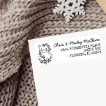 Etiqueta Cat Christmas Lights Return Address Label<br><div class="desc">Cute cat tangled in the Christmas lights return address label. Perfect for your holiday cards! Matching items and cards available in my shop!</div>
