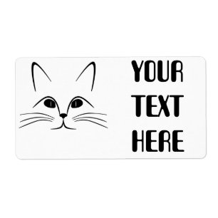 ETIQUETA CAT FACE