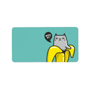 Etiqueta Cat in banana