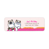 Cat Sitter Business Ragdoll Couch Pink