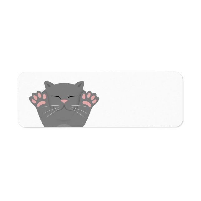 Etiqueta Cat Sleeping (Frente)