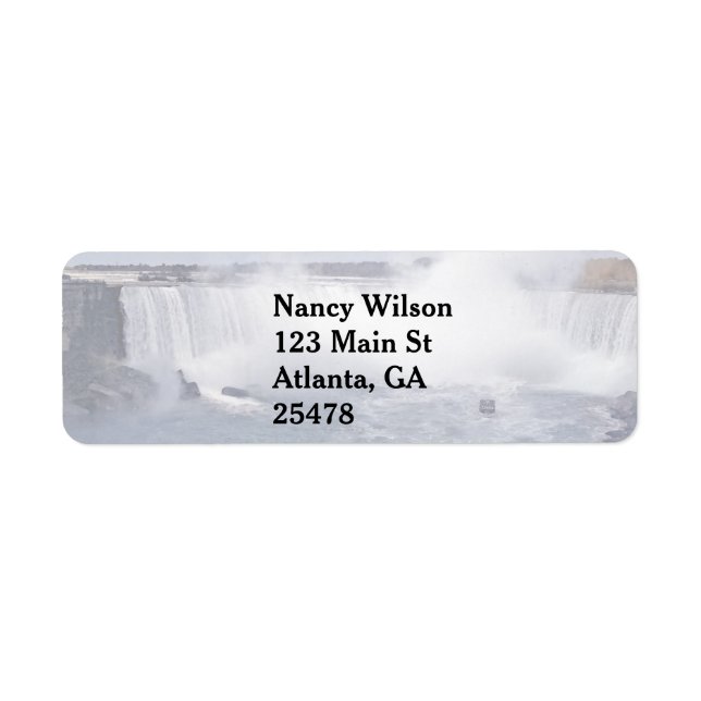 Etiqueta Catarata Horseshoe (Frente)