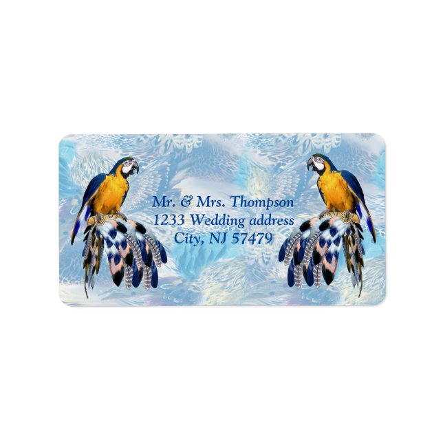 Etiqueta Catcher del sueño azul exótico estacionario (Frente)