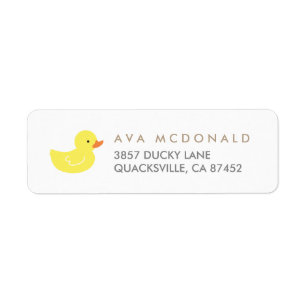 Etiqueta Caucho Ducky