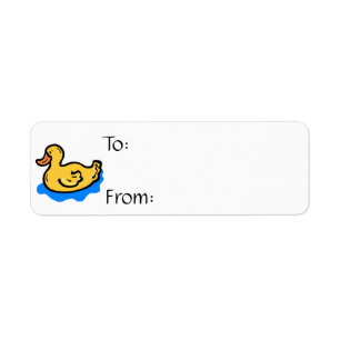 Etiqueta caucho ducky