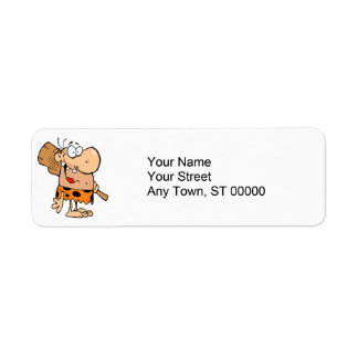 Etiqueta cavernícola personalizado con club
