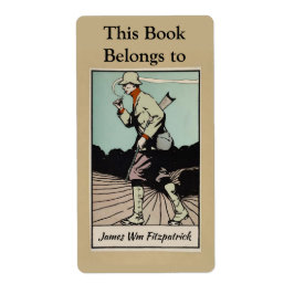 Etiqueta Cazador de venas fumando un libro de Cheroot