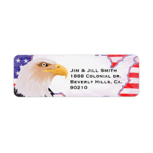 Etiqueta Celebre la independencia Eagle