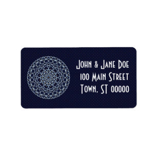 Etiqueta Celestial Night Address Label