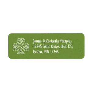Etiqueta Celtic Knot Shamrock