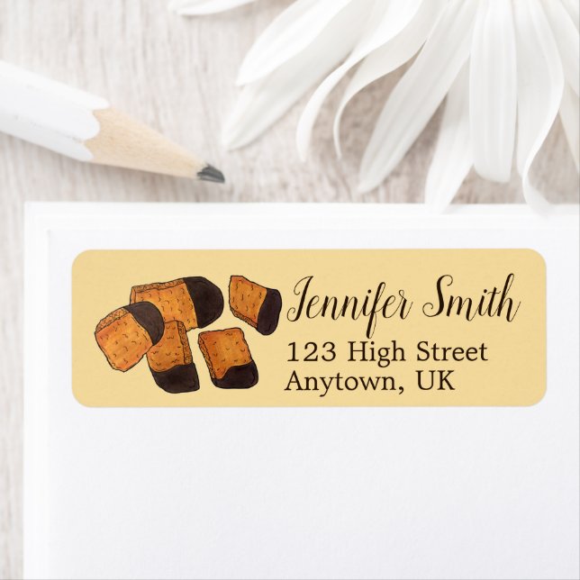 Etiqueta Cenicienta de esponja de Honeycomb británico Toffe (In situ)