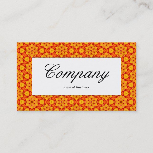Etiqueta central - OrangeTerrazzo Pattern 04 (Anverso)