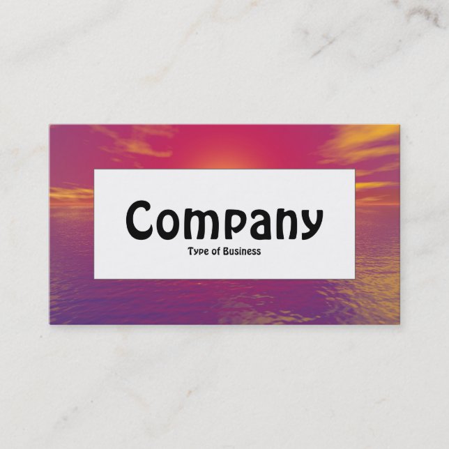 Etiqueta central - Sunrise Sunset (Anverso)