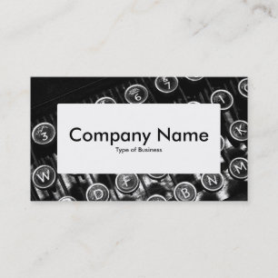 Etiqueta central v4: máquina de escribir antigua