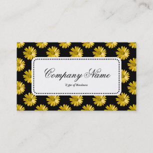 Etiqueta central v5 - Daisies - Ámbar en negro