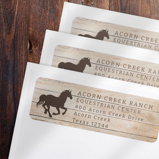 Etiqueta Centro Ecuestre Rustic Wood Horse (Subido por el creador)