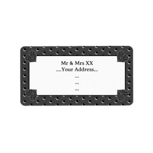 Etiqueta Ceramic Lace Black